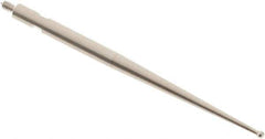 SPI - 1mm Ball Diam, Steel, Ball Test Indicator Contact Point - 1.437" Contact Point Length, Use with Tesa Test Indicators - Industrial Tool & Supply