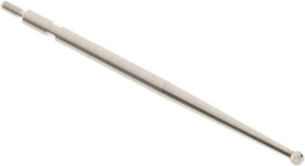 SPI - 2mm Ball Diam, Carbide, Ball Test Indicator Contact Point - 1-3/4" Contact Point Length, Use with Interapid Test Indicators - Industrial Tool & Supply