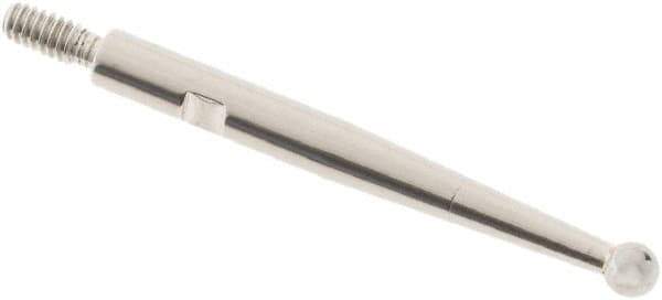 SPI - 2mm Ball Diam, Carbide, Ball Test Indicator Contact Point - 0.812" Contact Point Length, Use with Interapid Test Indicators - Industrial Tool & Supply