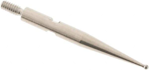 SPI - 0.8mm Ball Diam, Carbide, Ball Test Indicator Contact Point - 0.812" Contact Point Length, Use with Interapid Test Indicators - Industrial Tool & Supply
