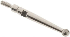 SPI - 2.4mm Ball Diam, Carbide, Ball Test Indicator Contact Point - 0.688" Contact Point Length, Use with Interapid Test Indicators - Industrial Tool & Supply