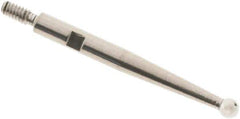 SPI - 2mm Ball Diam, Steel, Ball Test Indicator Contact Point - 0.812" Contact Point Length, Use with Interapid Test Indicators - Industrial Tool & Supply
