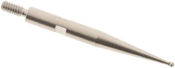 SPI - 0.8mm Ball Diam, Steel, Ball Test Indicator Contact Point - 0.812" Contact Point Length, Use with Interapid Test Indicators - Industrial Tool & Supply