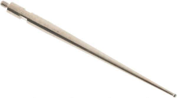SPI - 0.8mm Ball Diam, Steel, Ball Test Indicator Contact Point - 1.437" Contact Point Length, Use with Tesa Test Indicators - Industrial Tool & Supply