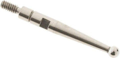 SPI - 2mm Ball Diam, Steel, Ball Test Indicator Contact Point - 0.688" Contact Point Length, Use with Interapid Test Indicators - Industrial Tool & Supply
