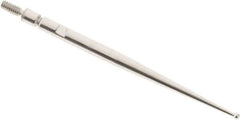 SPI - 1mm Ball Diam, Steel, Ball Test Indicator Contact Point - 1.47" Contact Point Length, Use with Teclock Test Indicators - Industrial Tool & Supply