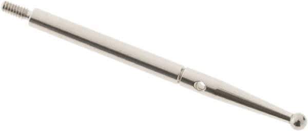 SPI - 2mm Ball Diam, Carbide, Ball Test Indicator Contact Point - 1.292" Contact Point Length, Use with Compac Test Indicators - Industrial Tool & Supply