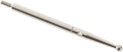 SPI - 2mm Ball Diam, Carbide, Ball Test Indicator Contact Point - 1.292" Contact Point Length, Use with Compac Test Indicators - Industrial Tool & Supply