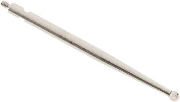 SPI - 2mm Ball Diam, Steel, Ball Test Indicator Contact Point - 0.497" Contact Point Length, Use with Brown & Sharpe Test Indicators - Industrial Tool & Supply