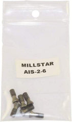Millstar - Torx Insert Screw for Indexable Milling Cutters - M12 Thread, Industry Std AIS-2-6, For Use with End Mills - Industrial Tool & Supply