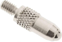 SPI - #4-48, 3mm Ball Diam, Carbide Cupped Ball Contact Point - 1/2" Contact Point Length, Use with Dial Indicators - Industrial Tool & Supply