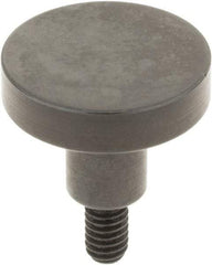 SPI - #4-48, 1/2" Ball Diam, Steel Flat Contact Point - 3/8" Contact Point Length, Use with Dial Indicators - Industrial Tool & Supply