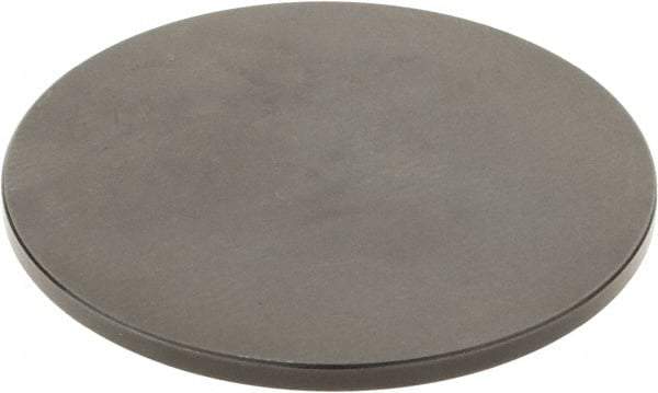 SPI - #4-48, 2-1/2" Ball Diam, Black Oxide Steel Flat Button Contact Point - 1/4" Contact Point Length, Use with Dial Indicators - Industrial Tool & Supply