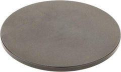 SPI - #4-48, 2-1/2" Ball Diam, Black Oxide Steel Flat Button Contact Point - 1/4" Contact Point Length, Use with Dial Indicators - Industrial Tool & Supply