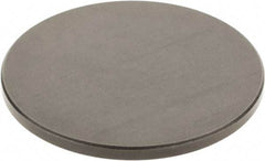 SPI - #4-48, 2" Ball Diam, Black Oxide Steel Flat Button Contact Point - 1/4" Contact Point Length, Use with Dial Indicators - Industrial Tool & Supply