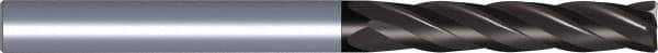 Kennametal - 1", 3" LOC, 1" Shank Diam, 1-1/2" OAL, 4 Flute, Solid Carbide Square End Mill - Single End, TiAlN Finish, Spiral Flute, 30° Helix, Centercutting, Right Hand Cut, Right Hand Flute - Industrial Tool & Supply