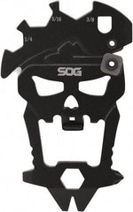 SOG Specialty Knives - 12 Piece, Multi-Tool Set - Black, 2-1/4" OAL, 2-1/4" Closed Length - Industrial Tool & Supply