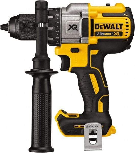 DeWALT - 20 Volt 1/2" Chuck Pistol Grip Handle Cordless Drill - 0-2000 RPM, Keyless Chuck, Reversible, Lithium-Ion Batteries Not Included - Industrial Tool & Supply