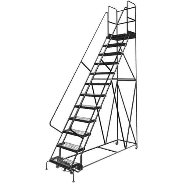 TRI-ARC - Rolling & Wall Mounted Ladders & Platforms Type: Rolling Warehouse Ladder Style: Rolling Platform Ladder - Industrial Tool & Supply