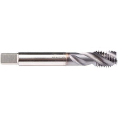 Emuge - M20x2.50 M 3 Flute 6H Modified Bottoming Spiral Flute Tap - High Speed Steel, TiCN Finish, 140mm OAL, Right Hand Flute, Right Hand Thread, Series C4939300 - Industrial Tool & Supply