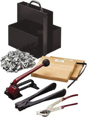 Nifty Products - Strapping Kits Type: Portable Strapping Kit Contents: (2)Steel Coils; Galvanized Steel Seals; Steel Cutter; 3/4" Crimper - Industrial Tool & Supply