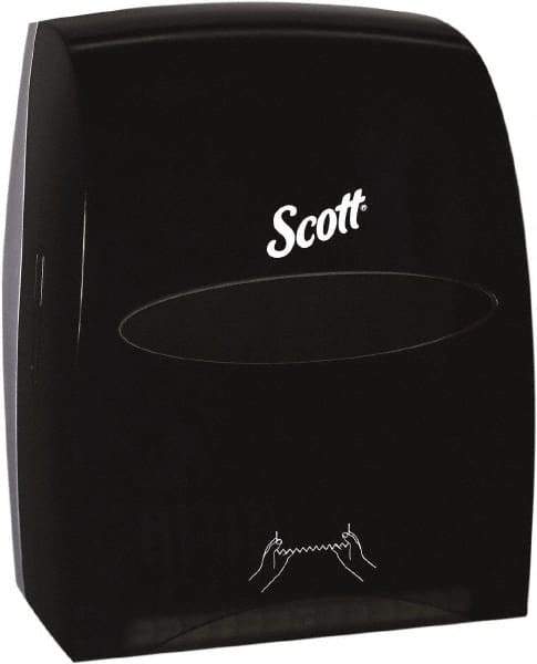 Scott - Hands Free, Plastic Paper Towel Dispenser - 16.13" High x 12.63" Wide x 10.2" Deep, 1 Roll, Smoke (Color) - Industrial Tool & Supply