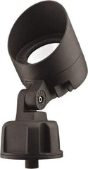 Lithonia Lighting - 1 Head, 120-277 Volt, 11.3 Watt, LED Floodlight Fixture - Knuckle Mount, Aluminum Housing - Industrial Tool & Supply