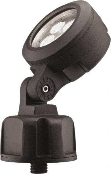 Lithonia Lighting - 1 Head, 120-277 Volt, 10.9 Watt, LED Floodlight Fixture - Knuckle Mount, Aluminum Housing - Industrial Tool & Supply