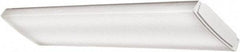 Lithonia Lighting - 1 Lamp, 4 Ft. Long, 41 Watt, 4,600 Lumen, Surface Mounted, LED Lamp Wraparound Light Fixture - 120-277 Volt, White - Industrial Tool & Supply