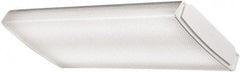 Lithonia Lighting - 1 Lamp, 2 Ft. Long, 23 Watt, 2,248 Lumen, Surface Mounted, LED Lamp Wraparound Light Fixture - 120-277 Volt, White - Industrial Tool & Supply