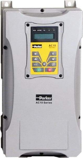 Parker - Three Phase, 480 Volt, 7-1/2 hp, Variable Frequency Drive - 9.53" Wide x 7.8" Deep x 16" High, IP66 - Industrial Tool & Supply