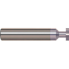 Harvey Tool - ANSI 404 (Old Std # 3) 1/2" Cut Diam, 1/8" Cut Width, 1/2" Shank, Straight-Tooth Woodruff Keyseat Cutter - Exact Industrial Supply
