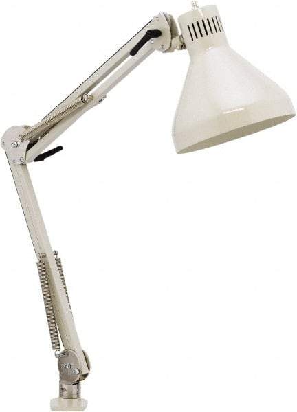 O.C. White - 43 Inch, Spring Suspension, Clamp on, LED, Shadow White, General Purpose Task Light - 250 Watt, 120 Volt, Nonmagnifying - Industrial Tool & Supply