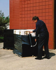 Nifty Products - 18" x 1,500' 80 Gauge Black Roll Stretch Wrap - Industrial Tool & Supply