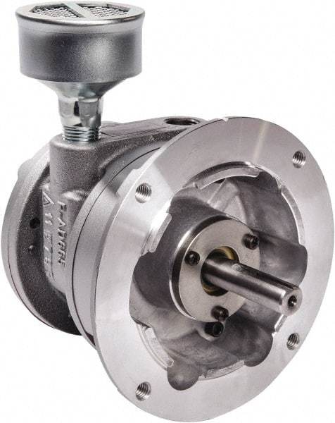 Gast - 4 hp Reversible Flange Air Actuated Motor - 0:00 Gear Ratio, 3,000 Max RPM, 2.06" Shaft Length, 5/8" Shaft Diam - Industrial Tool & Supply