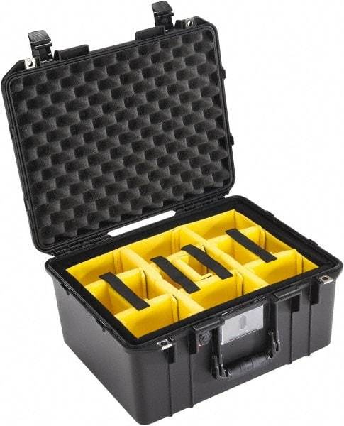 Pelican Products, Inc. - 15-51/64" Wide x 10-1/2" High, Aircase w/Divider - Black - Industrial Tool & Supply