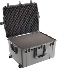 Pelican Products, Inc. - 20-21/32" Wide x 14-7/8" High, Aircase w/Foam & Wheels - Silver - Industrial Tool & Supply