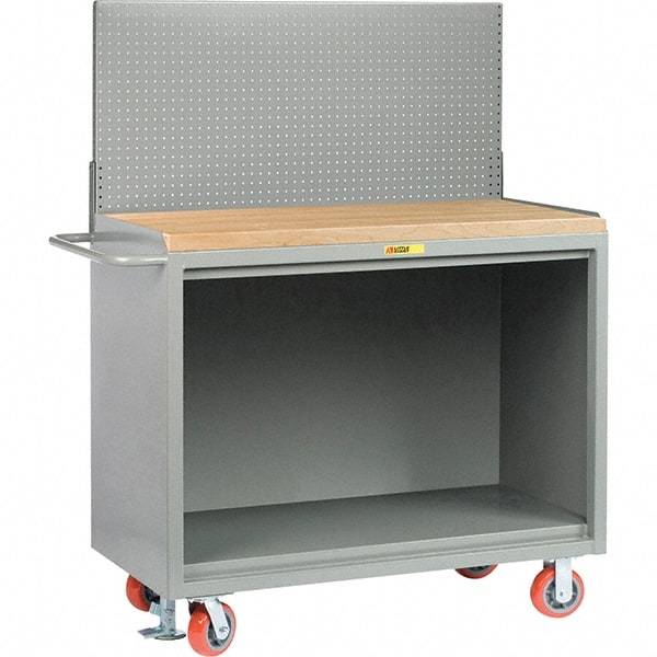 Little Giant - 3,600 Lb Capacity Mobile Service Bench - 53" Wide x 24" Deep x 43" High, Steel, Gray - Industrial Tool & Supply