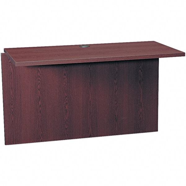 Hon - Woodgrain Laminate Return/Bridge Shell Desk - 47" Wide x 24" Deep x 29-1/2" High, Mahogany - Industrial Tool & Supply