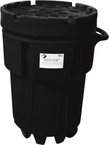 Enpac - Overpack & Salvage Drums Type: Salvage Drum w/Wheels Total Capacity (Gal.): 95.00 - Industrial Tool & Supply