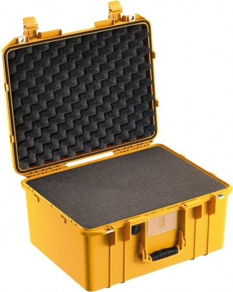 Pelican Products, Inc. - 15-51/64" Wide x 10-1/2" High, Aircase w/Foam - Yellow - Industrial Tool & Supply