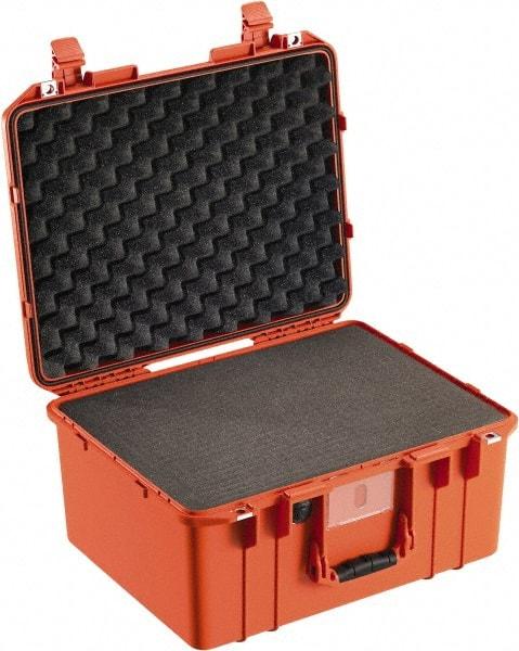 Pelican Products, Inc. - 15-51/64" Wide x 10-1/2" High, Aircase w/Foam - Orange - Industrial Tool & Supply