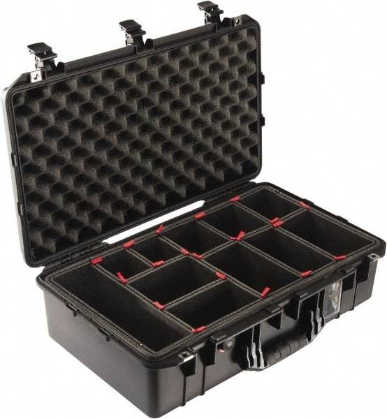 Pelican Products, Inc. - 15-15/32" Wide x 8-15/64" High, Aircase w/Divider - Black - Industrial Tool & Supply
