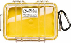 Pelican Products, Inc. - 4-3/4" Wide x 2-1/8" High, Clamshell Hard Case - Clear/Yellow, Polycarbonate - Industrial Tool & Supply