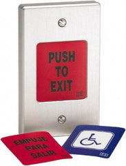 Linear - Electromagnet Lock Accessory - Momentary Push Button - Request to Exit - Industrial Tool & Supply