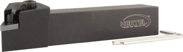 Hertel - MDJN, Right Hand Cut, 3/4" Shank Height x 3/4" Shank Width, Negative Rake Indexable Turning Toolholder - 4-1/2" OAL, DN..332 Insert Compatibility, Series Multi-Option - Industrial Tool & Supply