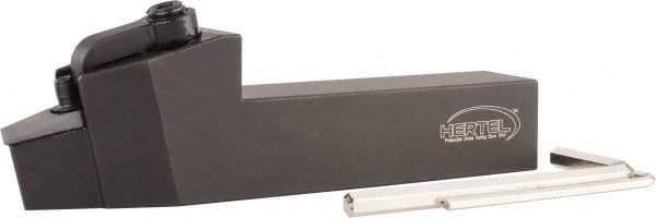 Hertel - MVVN, Neutral Cut, 1" Shank Height x 1" Shank Width, Negative Rake Indexable Turning Toolholder - 6" OAL, VN..432 Insert Compatibility, Series Multi-Option - Industrial Tool & Supply
