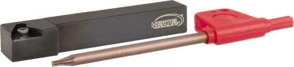 Hertel - STGP, Right Hand Cut, 3/8" Shank Height x 3/8" Shank Width, Positive Rake Indexable Turning Toolholder - 2-1/2" OAL, TP..21.51 Insert Compatibility, Series Screw-Type - Industrial Tool & Supply