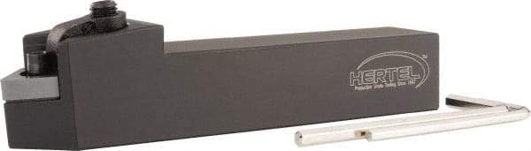 Hertel - MCRN, Left Hand Cut, 1" Shank Height x 1" Shank Width, Negative Rake Indexable Turning Toolholder - 6" OAL, CN..432 Insert Compatibility, Series Multi-Option - Industrial Tool & Supply