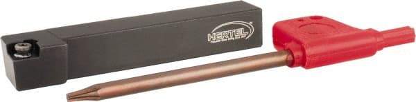 Hertel - SCLC, Right Hand Cut, 5/8" Shank Height x 5/8" Shank Width, Positive Rake Indexable Turning Toolholder - 4-1/2" OAL, CCMT32.52 Insert Compatibility, Series Screw-Type - Industrial Tool & Supply